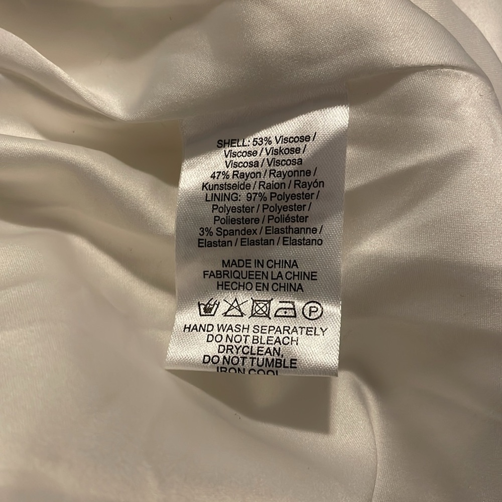 SAU LEE Hailey‎ Gown in Ivory Size 4 One Shoulder Low Back Maxi - Picture 6 of 7